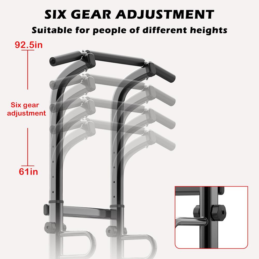 Transer Dip Station Power Tower Pull Push Chin Up Bar Fitness Body Exercise Equipment Multi-Function Equipment for Home Gym Indoor Use