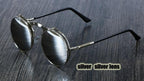 Steampunk Round Metal Double Metal Sunglasses