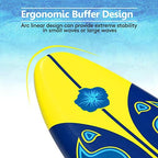 Giantex 6 Surfboard Surfing Surf Beach Ocean Body Foamie Board with Removable Fins, Great Beginner Board for Kids, Adults and Ch