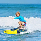 Giantex 6 Surfboard Surfing Surf Beach Ocean Body Foamie Board with Removable Fins, Great Beginner Board for Kids, Adults and Ch