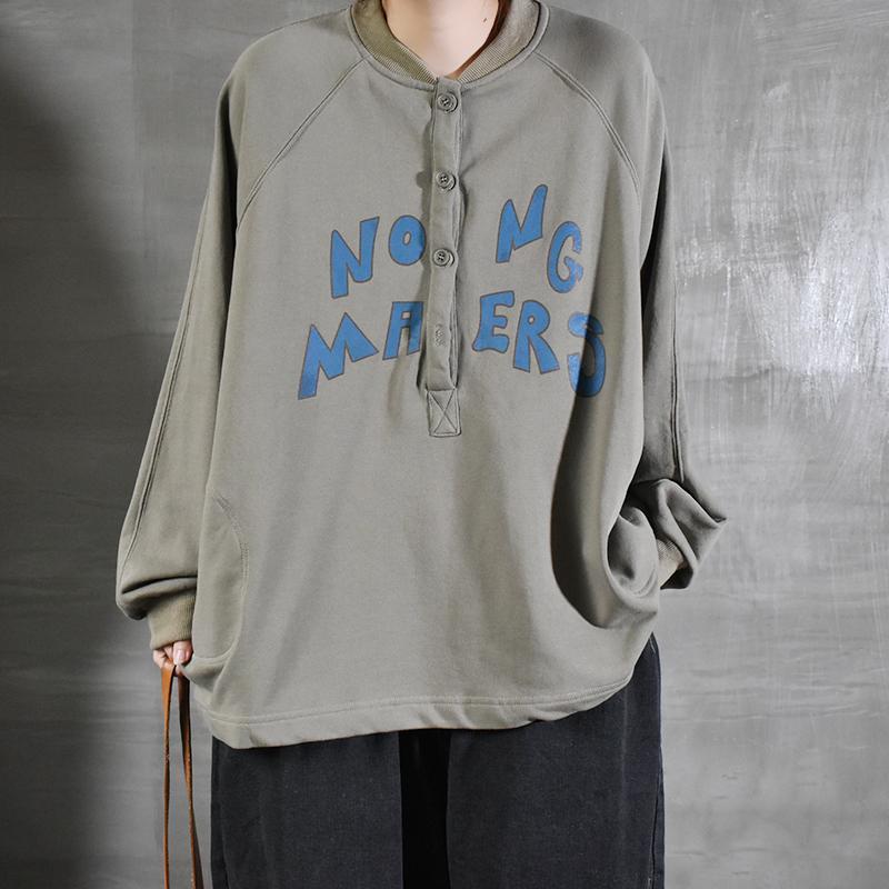 Loose Cotton Sweatshirt