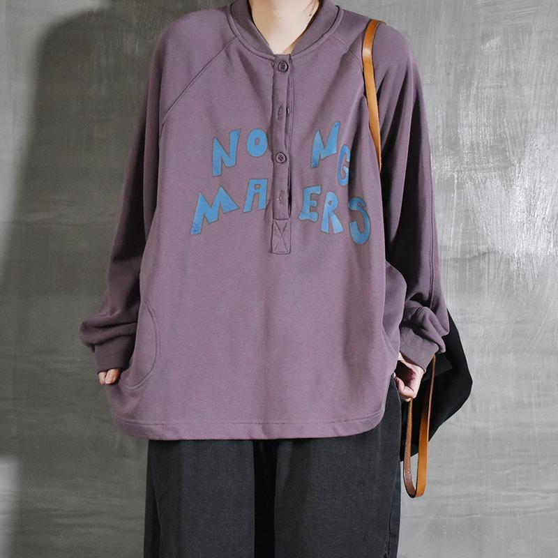 Loose Cotton Sweatshirt