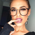 Sunglasses - Classic Retro Clear Lens Optical Squre Frame Glasses