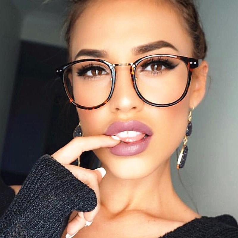 Sunglasses - Classic Retro Clear Lens Optical Squre Frame Glasses