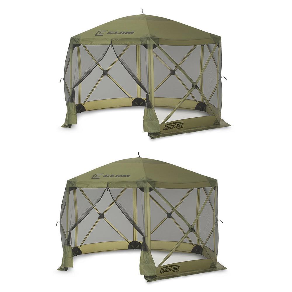 Set Escape Portable Camping Outdoor Gazebo Canopy Shelter (2-Pack)