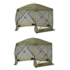 Set Escape Portable Camping Outdoor Gazebo Canopy Shelter (2-Pack)