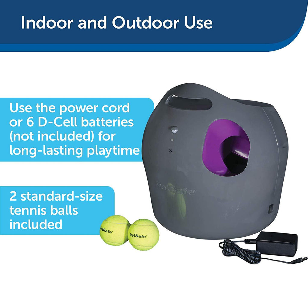 PetSafe Automatic Ball Launcher Dog Toy, Tennis Ball Throwing Machine for Dogs in Easy-Open Packaging