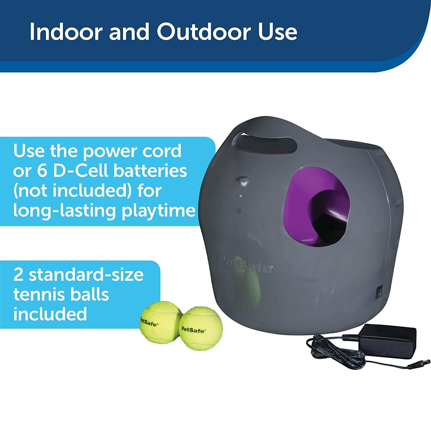 PetSafe Automatic Ball Launcher Dog Toy, Tennis Ball Throwing Machine for Dogs in Easy-Open Packaging