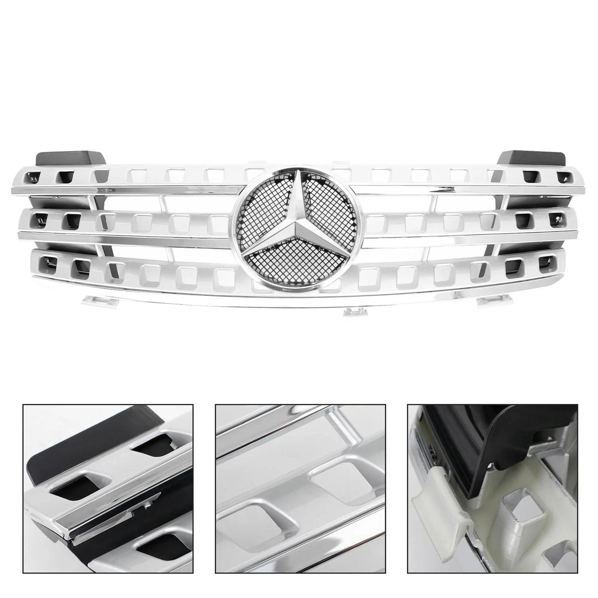 2005-2008 Benz ML-Class W164 AMG Style Front Grille Grill Chrome Generic