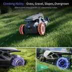 Robotic Lawn Mower AIRSEEKER TRON SE Wireless Lawnmower,NRTK AI Vision,Smart App Control,Robotic Mower for 65% Slope,Omni-Wheel , 80 Multi-Zone ManagementEdge-Cutting,Cut Height 2''~3.5''
