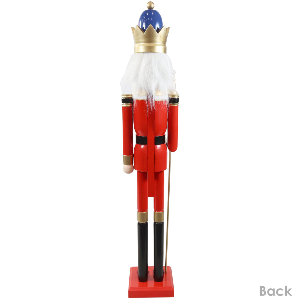 Sunnydaze Balthazar the Protector Indoor Decorative Traditional Christmas Wooden Nutcracker Statue, 48-Inch