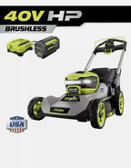 RYOBI RY401200 Push Lawn Mower Kit 21 inch 40-Volt w/ Battery and Charger $499