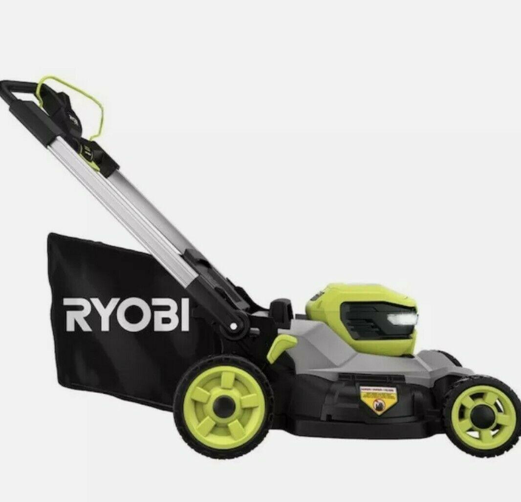 RYOBI RY401200 Push Lawn Mower Kit 21 inch 40-Volt w/ Battery and Charger $499