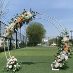 DWXN Birthday Party Balloon Iron Ring Stand Arch Frame, Wedding Arch Flower Shelf Background Decoration Props, for Wedding Birthday Party Christmas Year 2.63M