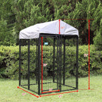 Sandinrayli Medium Outdoor Dog Kennel Cat Pet Shelter Waterproof Cover Shade Enclosure House Cage