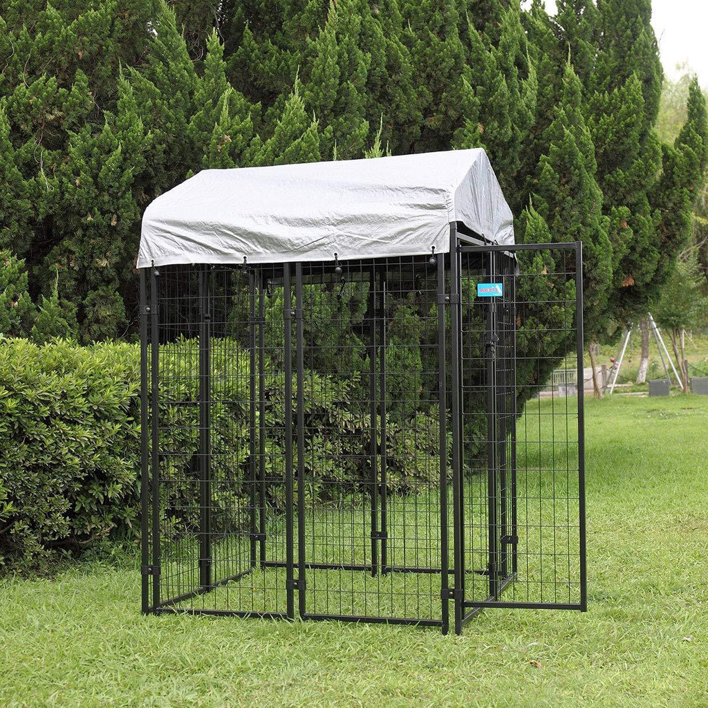 Sandinrayli Medium Outdoor Dog Kennel Cat Pet Shelter Waterproof Cover Shade Enclosure House Cage