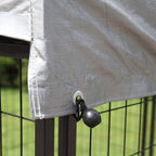 Sandinrayli Medium Outdoor Dog Kennel Cat Pet Shelter Waterproof Cover Shade Enclosure House Cage