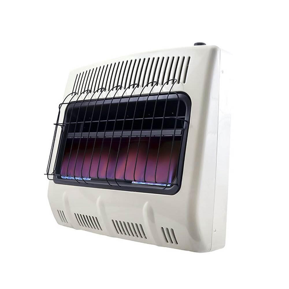 Mr Heater 20000 BTU Vent Blue Flame Propane Gas Wall or Floor Indoor Heater