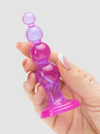 BASICS Beaded Slimline Butt Plug, Purple