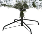 Nearly Natural 8' Flocked Pine Artificial Christmas Tree, White