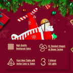 6 ft. H x 5.8 ft. W Christmas Inflatable Decoration Santa Helicopter Pilot LED Lights, Holiday Inflatable Decor