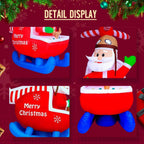 6 ft. H x 5.8 ft. W Christmas Inflatable Decoration Santa Helicopter Pilot LED Lights, Holiday Inflatable Decor