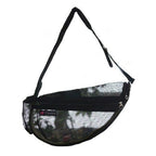 Fundle Pet Dog Cat Cool Carrier Bag Adjustable Strap Seethrough LarBlack