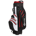 Ram Golf Waterproof Cart Bag - 14 Way Club Dividers Black/White/Red