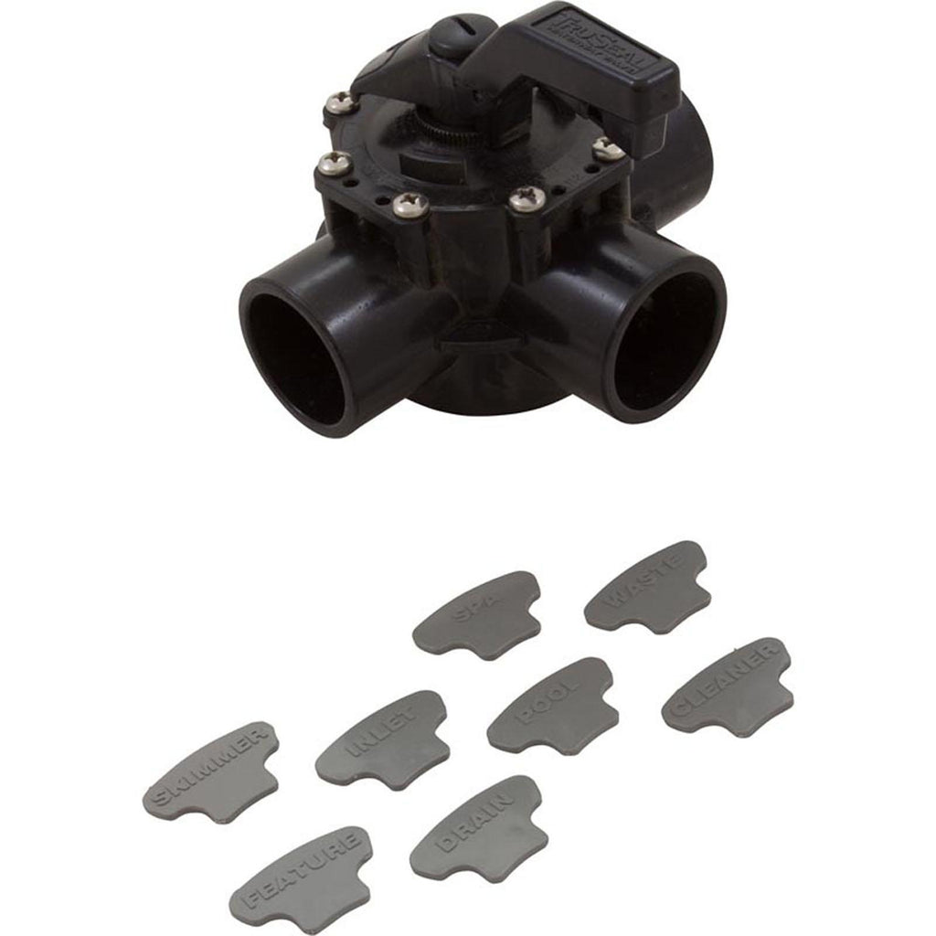 Waterway Plastics 1 1/2"S Tru Seal 3-Way Diverter Valve Assembly