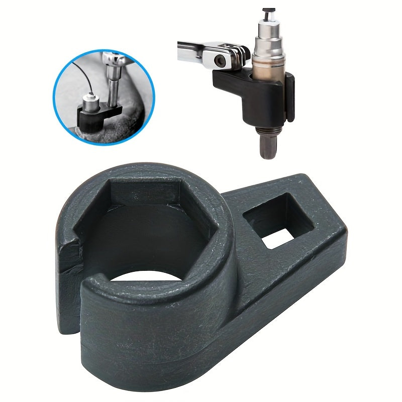 1pc Offset Oxygen O2 Sensor Socket 3/8-Inch Drive By 7/8-Inch 22mm ,Oxygen Sensor Offset Puller Wrench Removal Tool