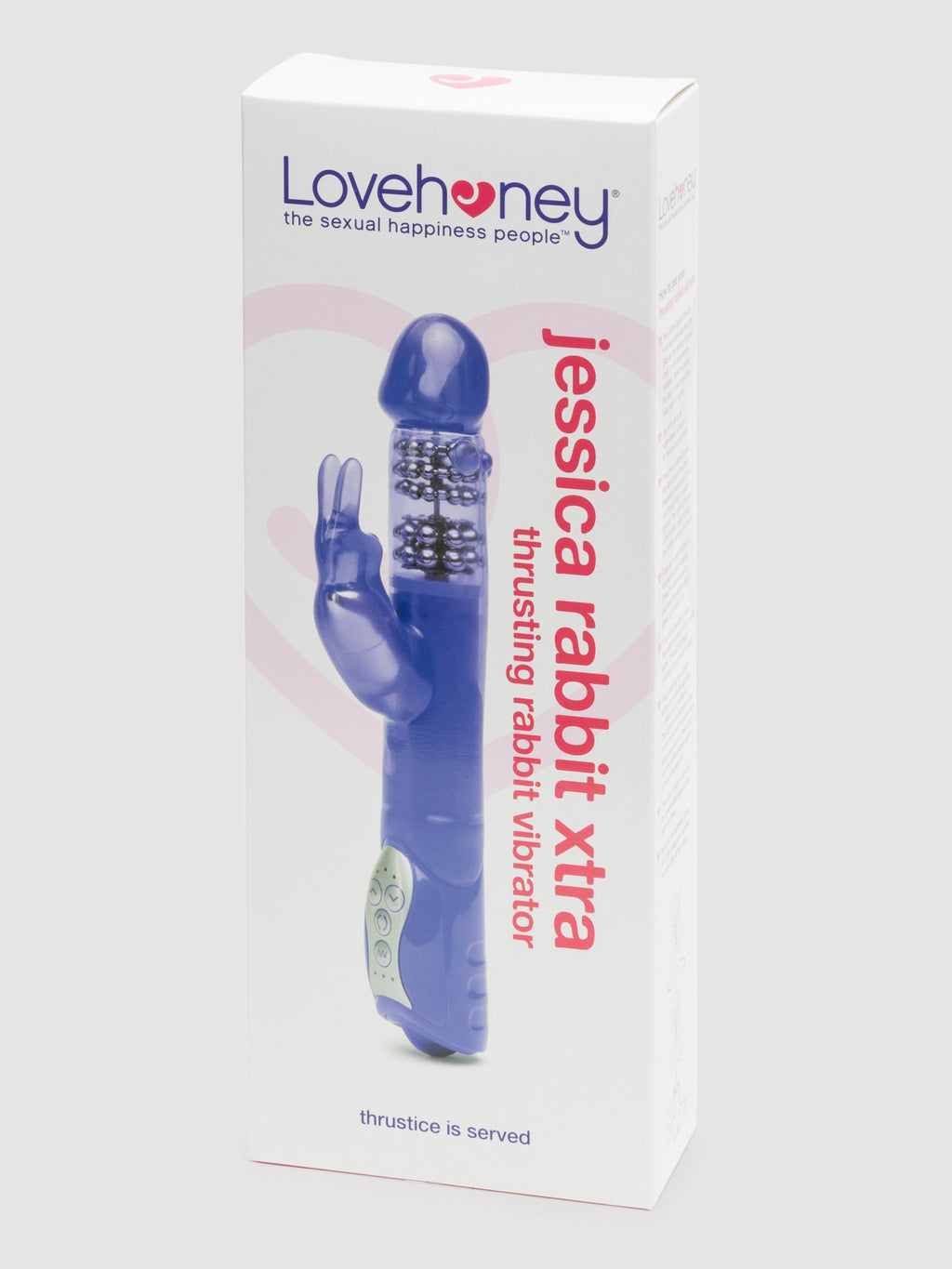 Lovehoney Jessica Rabbit Xtra 10 Function Thrusting Rabbit Vibrator, Purple