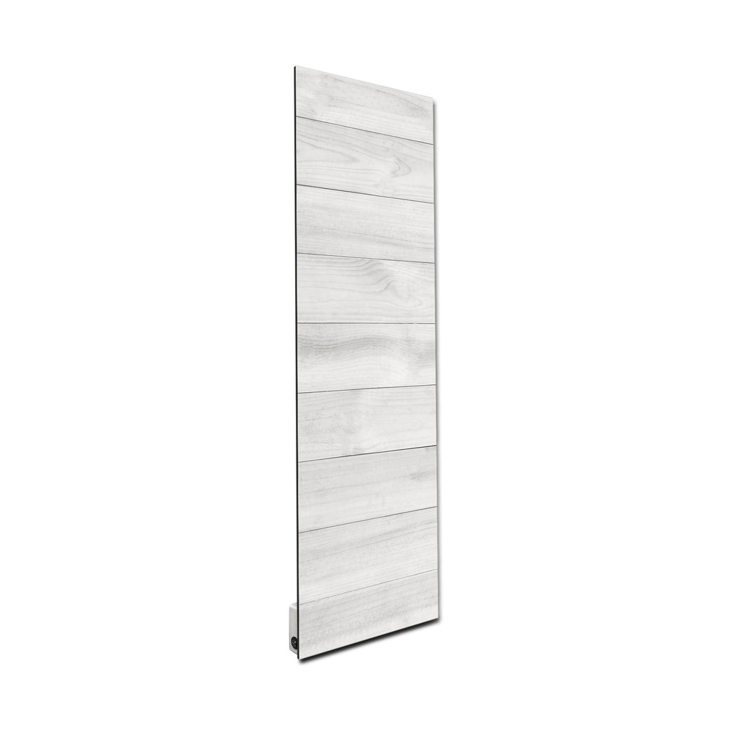 Heat Storm Electric Glass Heater, Indoor, White Washed Wood, HS-PAR-1648