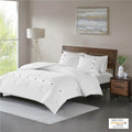 Home Essence Lucina 3 Piece Cotton Waffle Weave Comforter set