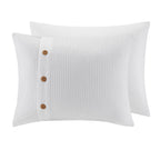 Home Essence Lucina 3 Piece Cotton Waffle Weave Comforter set