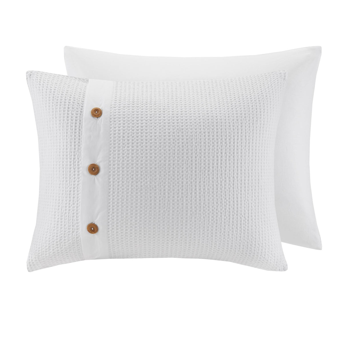 Home Essence Lucina 3 Piece Cotton Waffle Weave Comforter set
