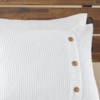 Home Essence Lucina 3 Piece Cotton Waffle Weave Comforter set