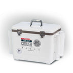 30 qt. Durable Bait Dry Box and Cooler with Rod Holders, White (2-Pack)