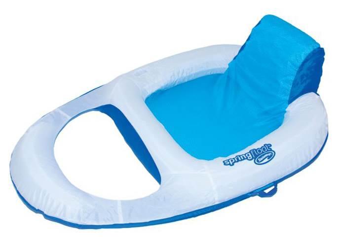 SwimWays Spring Float Mesh Recliner Floating Swimming Pool Lounge Chair (4 Pack)