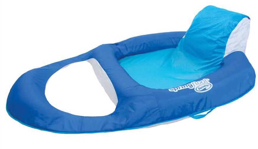 SwimWays Spring Float Mesh Recliner Floating Swimming Pool Lounge Chair (4 Pack)