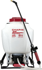 Chapin International 63924 24V Rechargeable Backpack (4 gal.) Sprayer, White