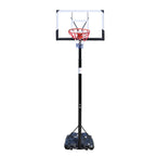 Zimtown 8' - 10' Height Adjustable Basketball Hoop Stand, with 44 Inch Shatterproof Backboard and Wheels, for Adult