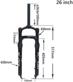 SJMFGF Road Bike Rigid Forks Electric MTB Beach Snow Bike Suspension Fork Aluminum Alloy Air Fork