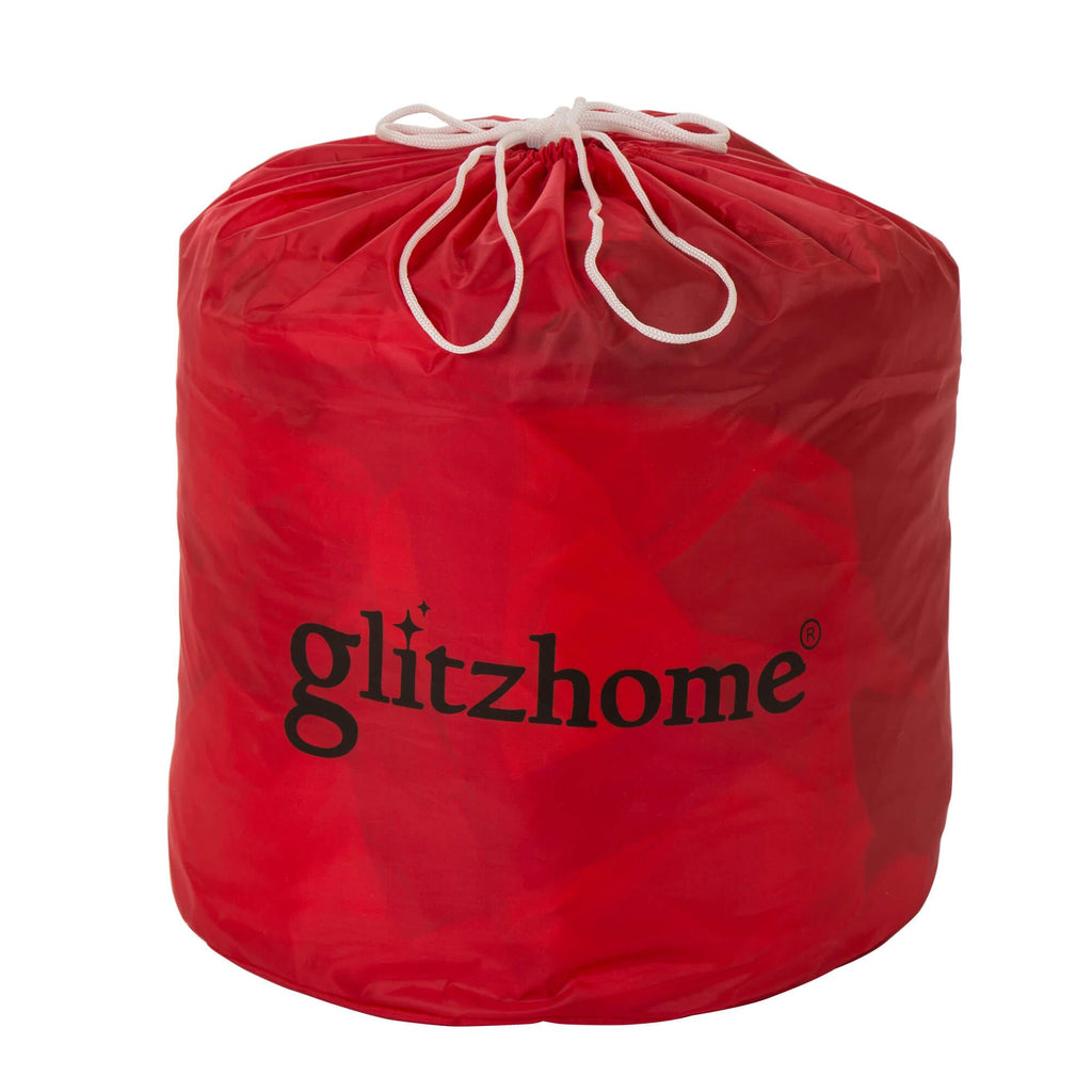 Glitzhome 11.81''H Outdoor Winter Christmas Lighted Inflatable Santa Décor