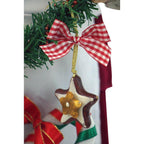 36 in. Chrismtas Dancing Baking Santa with Apron and Christmas Cookie Garland