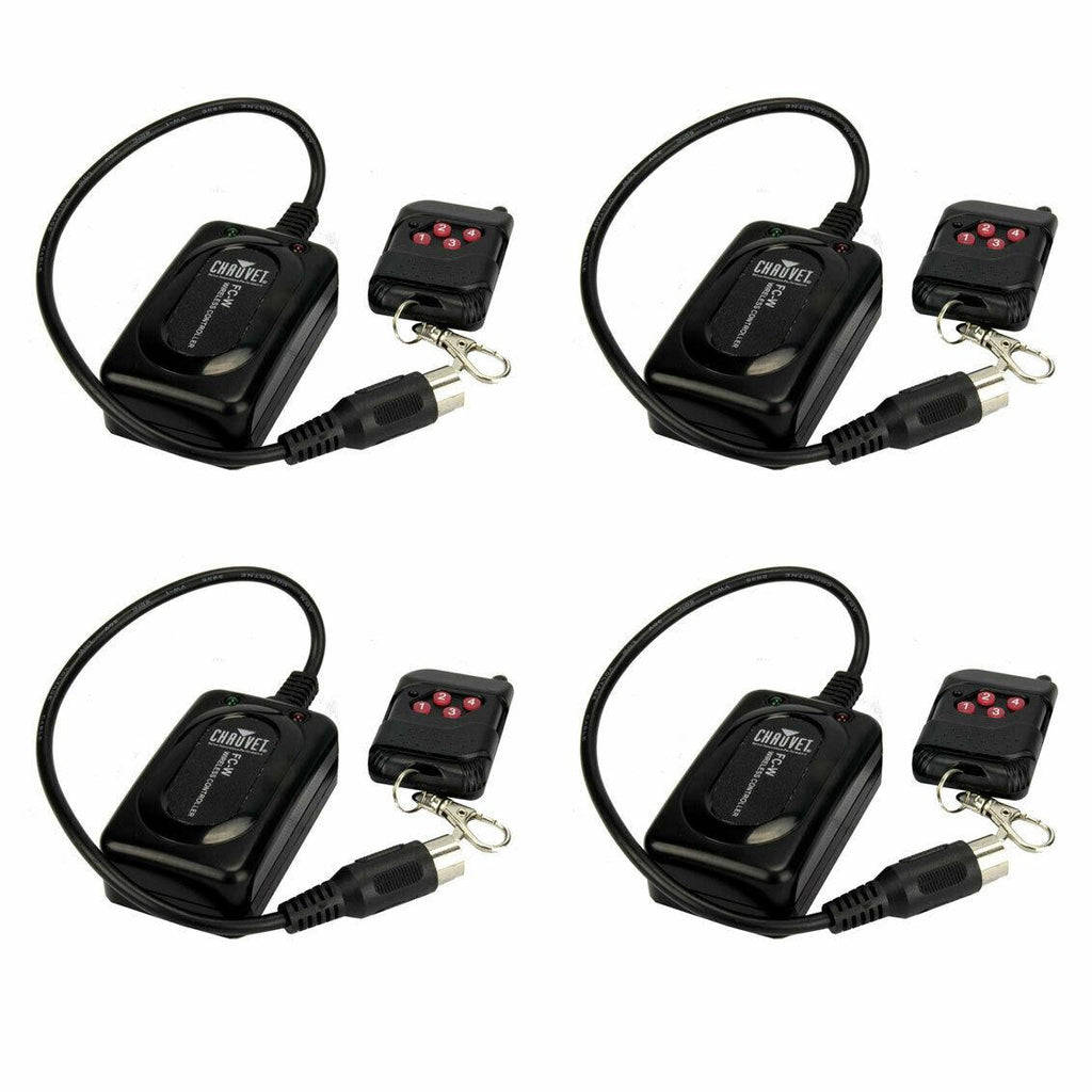 Chauvet DJ Wireless Remote for Hurricane H-900 H-1100 H-1300 Fog Machine(4 Pack)