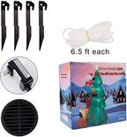 LUYIYI 6 Feet Inflatable Christmas Tree Funny Christmas Tree Blowing Santa's Dog Garden Holiday Decorations Outdoor Christmas Decorations with LED Lights-Green