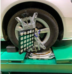 One Pair Aluminum Turntable Wheel Alignment 360閹 Rotating Turn Plate Table 3 Ton