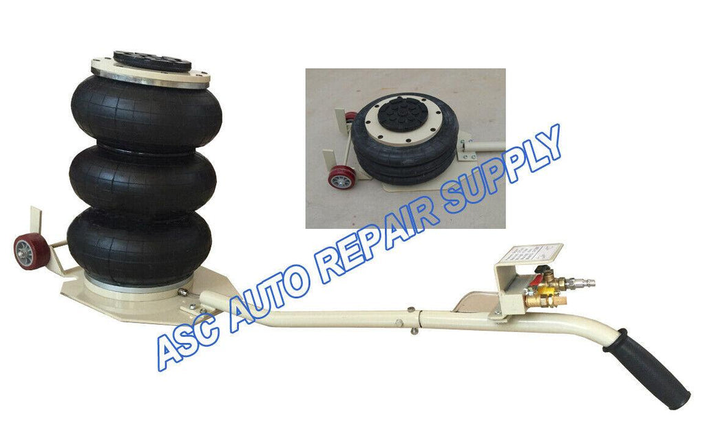 6600lbs Triple Bag Air Jack 3 Ton Lift Jack Pneumatic Jack Air Bag Jack 15.75"