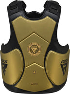RDX Chest Guard MMA Training, Maya Hide Leather MARK Pro TRI-LIRA Padded Adjustable Body Protector