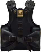 RDX Chest Guard MMA Training, Maya Hide Leather MARK Pro TRI-LIRA Padded Adjustable Body Protector